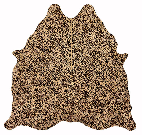 Cheetah hair-on-hide cowhide rug