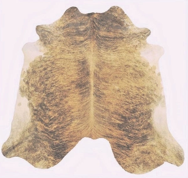 Golden Ash Exotic Brindle hair-on-hide cowhide rug