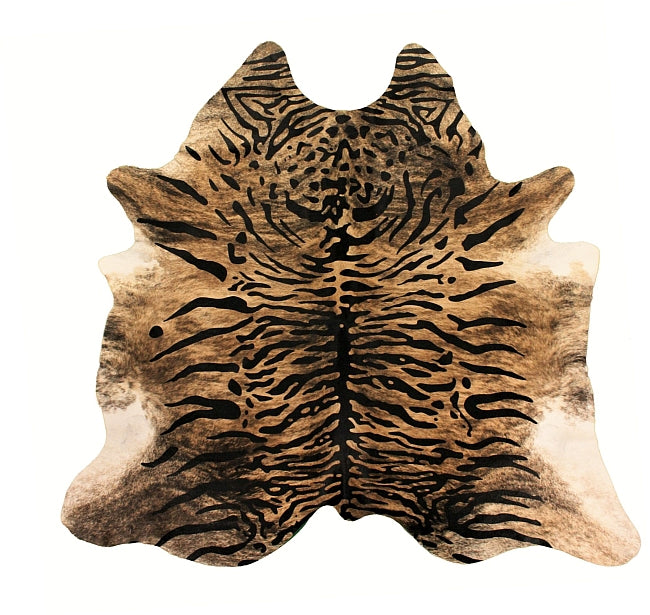 Siberian Tiger hair-on-hide cowhide rug