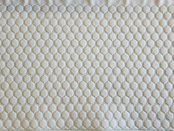 Clearance Panel - Stop Sign | White / Teal Stitch