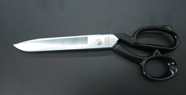 Closed 12-inch extra-heavy-duty upholstery shears with thick blades