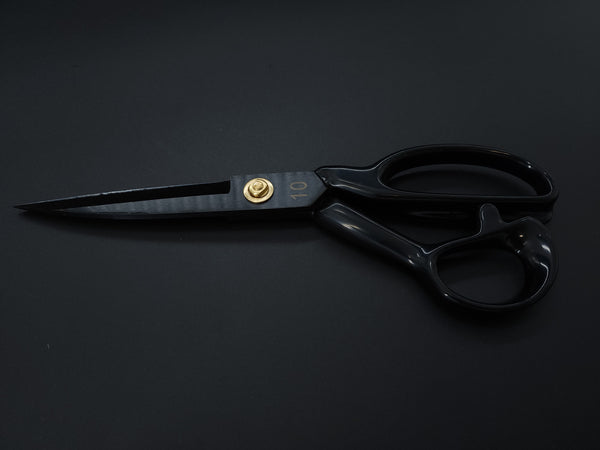 Carolyn Fabrics 10" Heavy-Duty Upholstery Shears — High Carbon Steel, Black