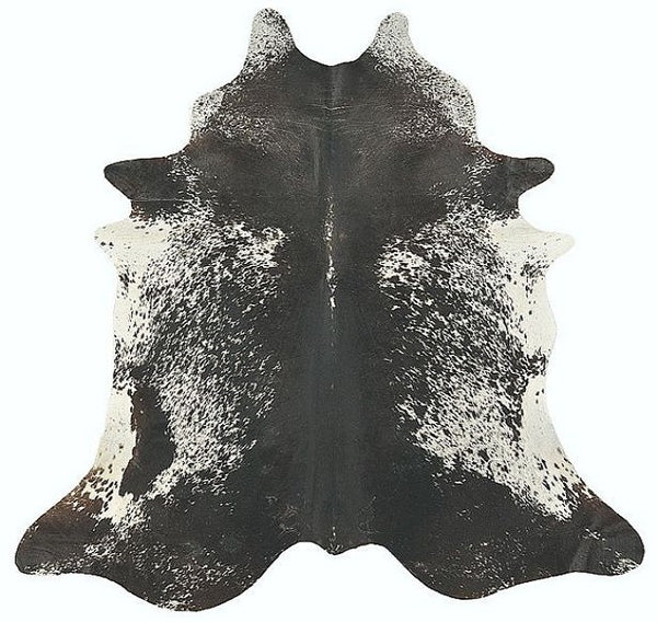 Black & White Speckled hair-on-hide cowhide rug