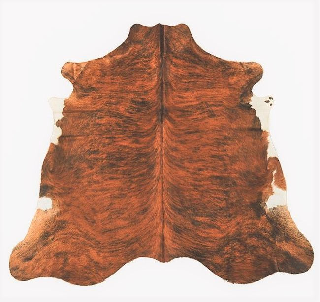Cinnamon Exotic Brindle hair-on-hide cowhide rug