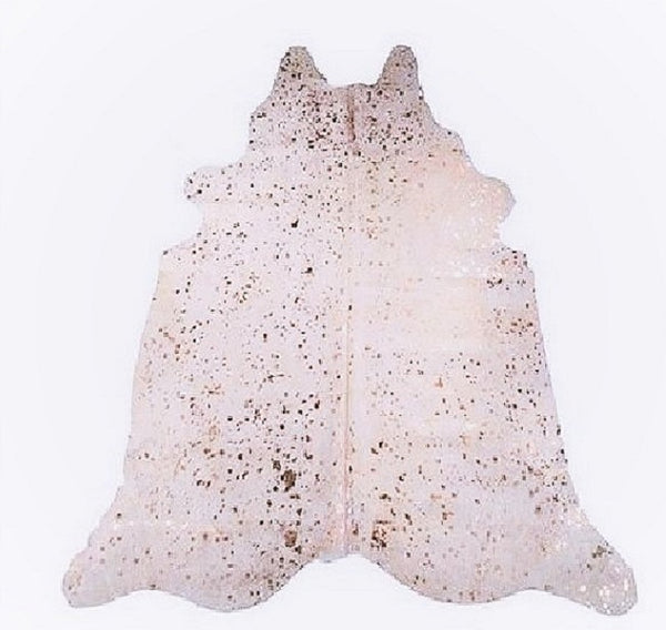 Devoré Copper hair-on-hide cowhide rug