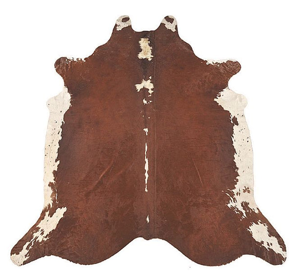 Hereford hair-on-hide cowhide rug