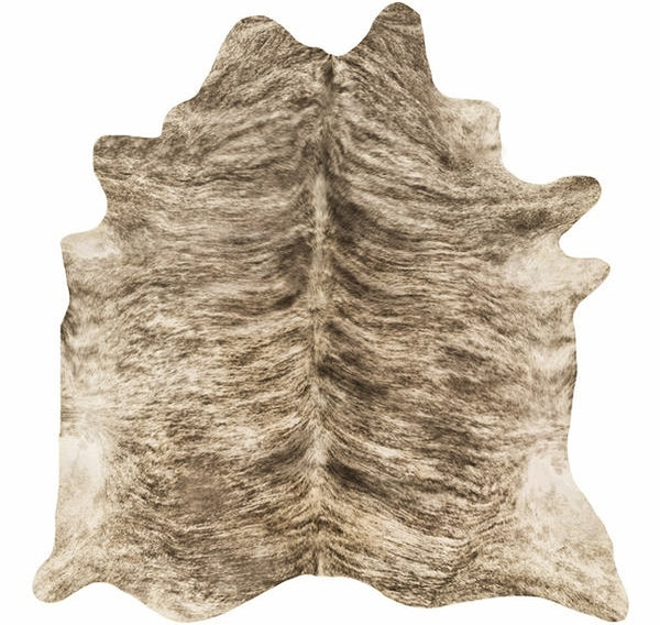 Light Exotic Brindle hair-on-hide cowhide rug