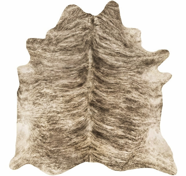 Light Exotic Brindle hair-on-hide cowhide rug