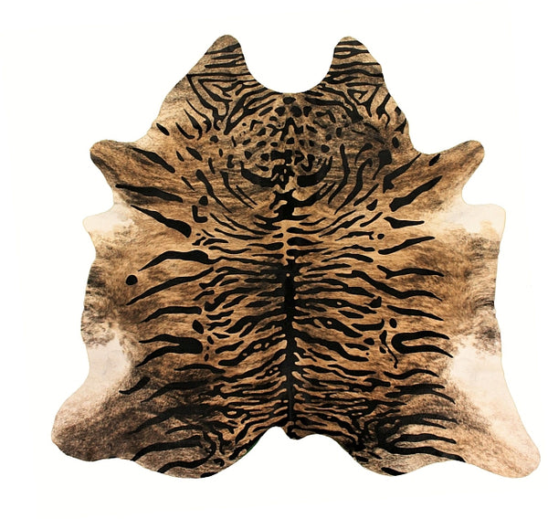 Siberian Tiger hair-on-hide cowhide rug