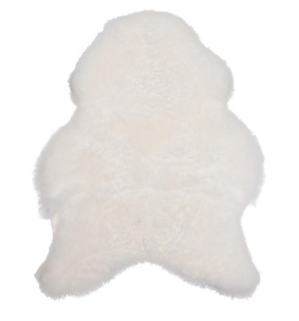 Natural White shorn Icelandic sheepskin