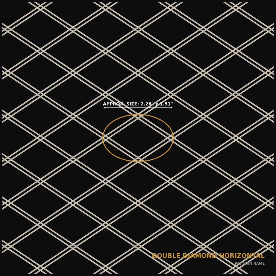 Double Diamond Horizontal — full pattern
