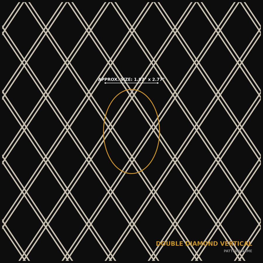 Double Diamond Vertical — full pattern