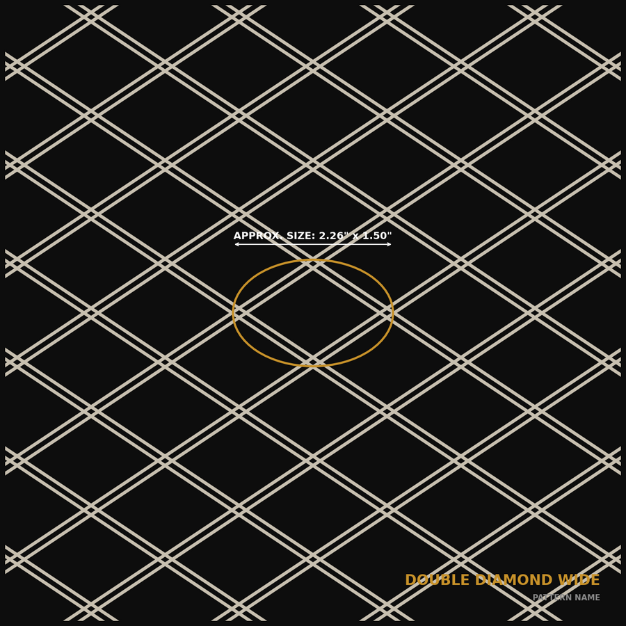 Double Diamond Wide — full pattern