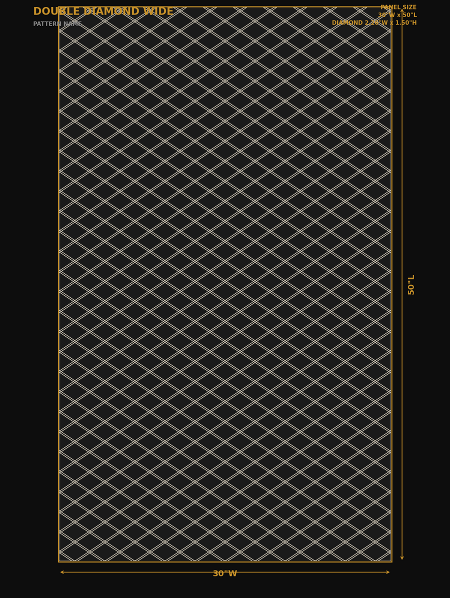 Double Diamond Wide — dimensions