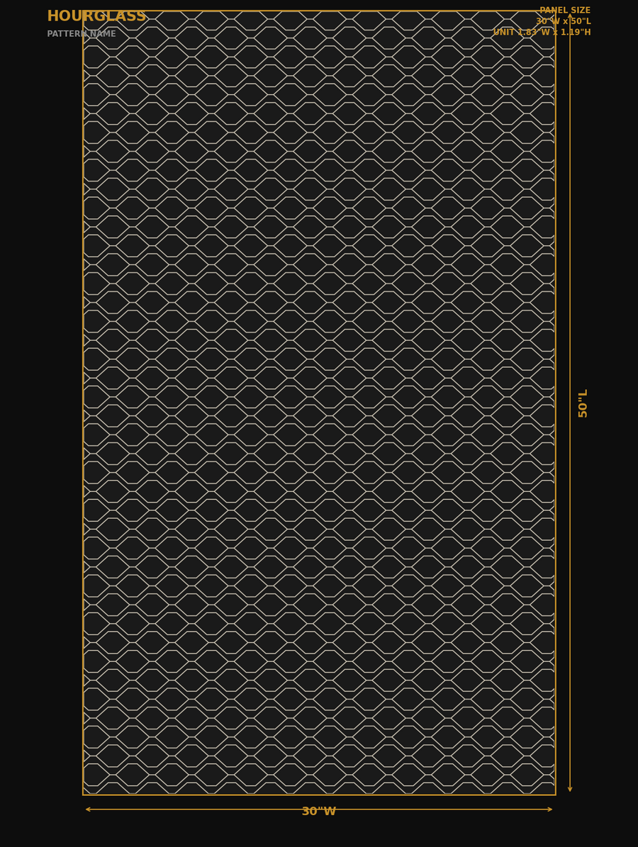 Hourglass — dimensions