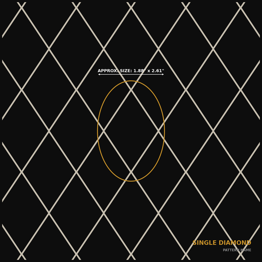 Single Diamond — full pattern