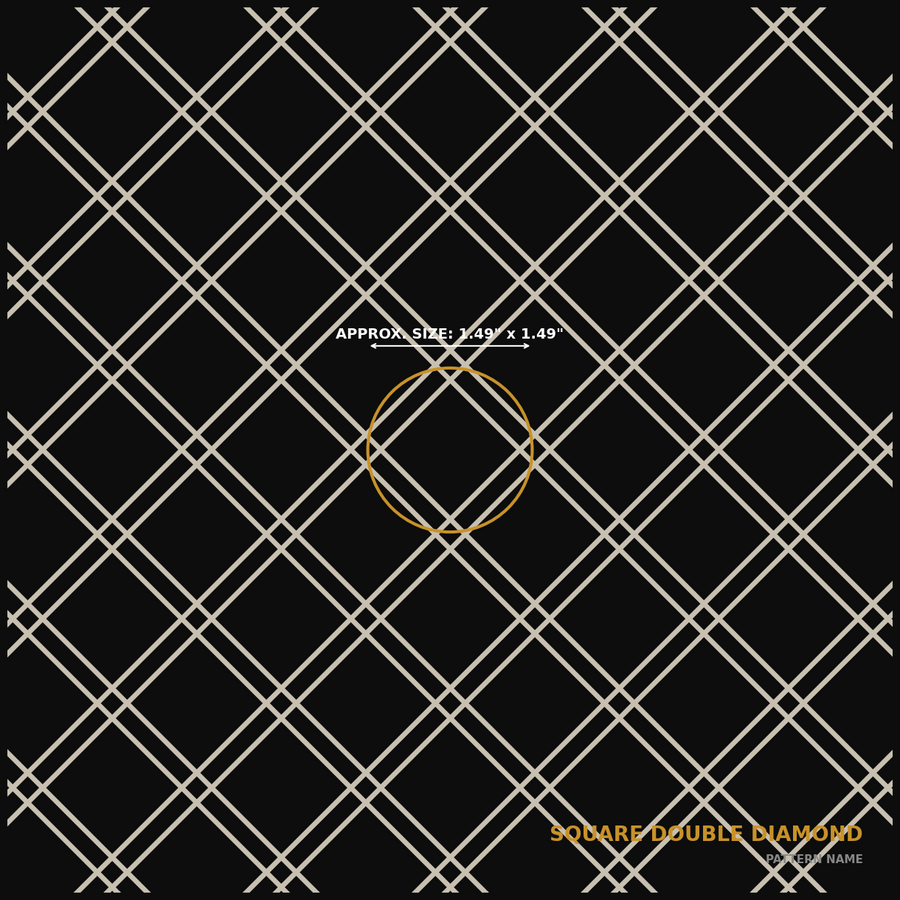 Square Double Diamond — full pattern