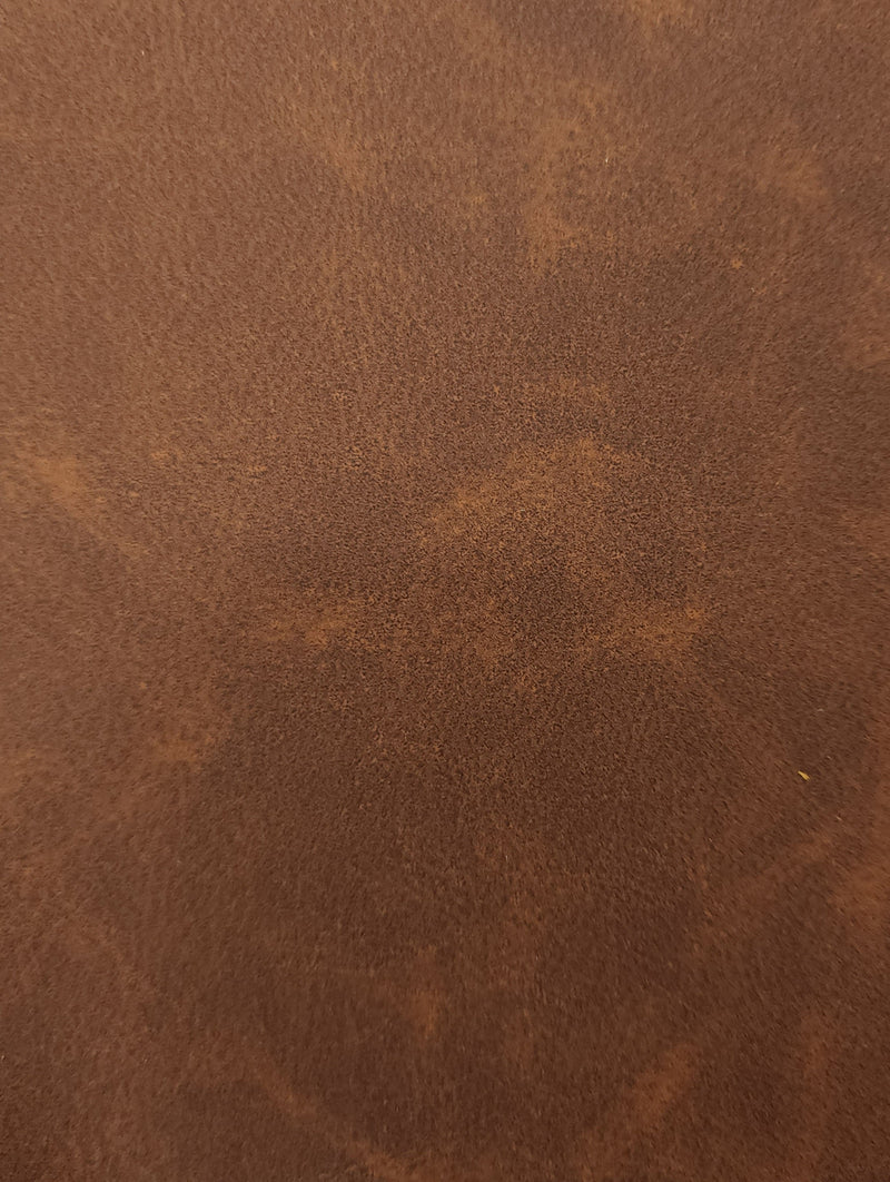 Sidecar leather in Cognac — material reference; sample deck contains all 6 colors. Physical deck not pictured.
