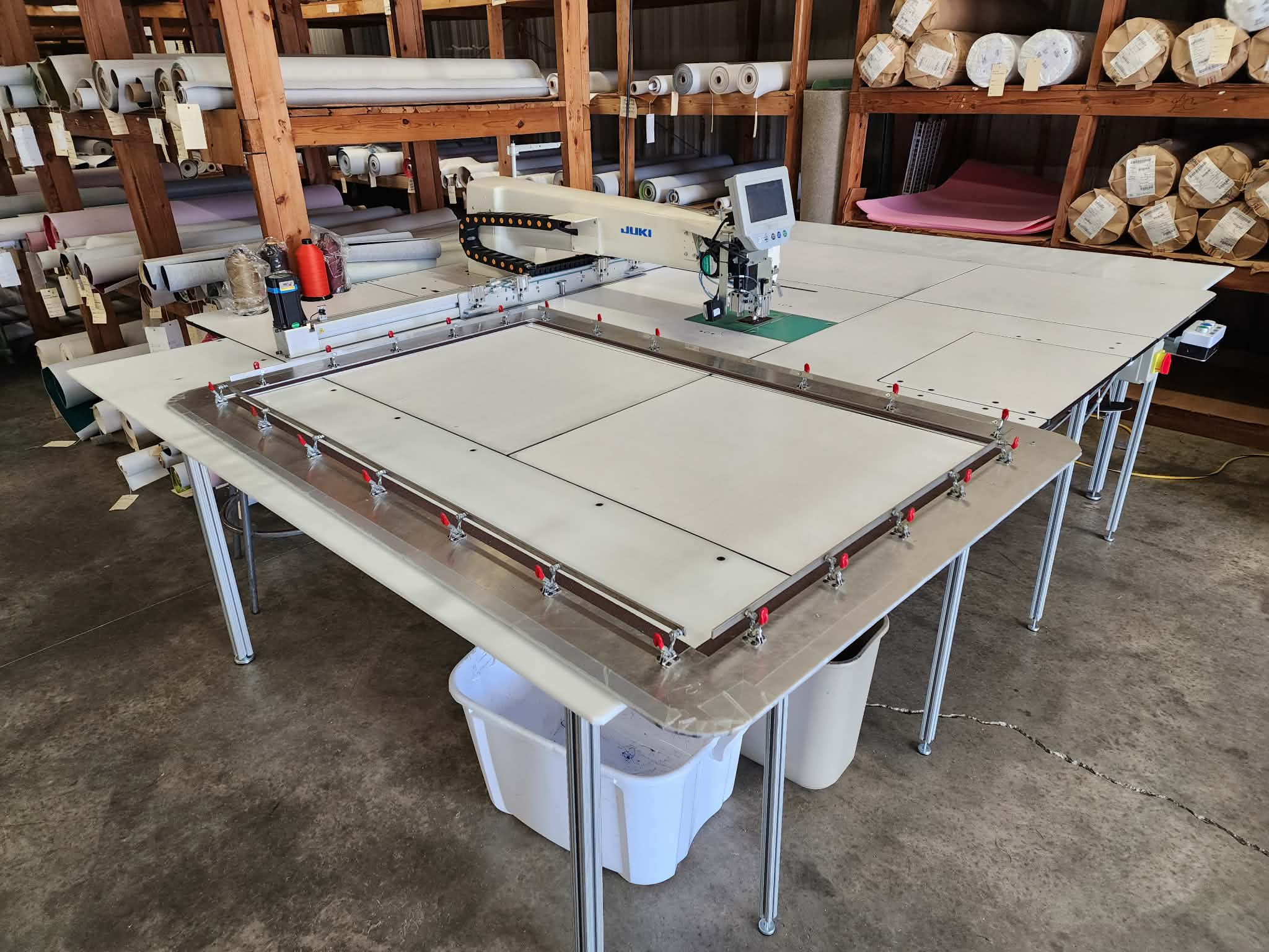 CNC sewing machine at Carolyn Fabrics - High Point NC